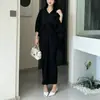 Vestido Miyake da Fábrica Original, Vestido de Banquete Elegante e Emagrecedor, Nobre e Estiloso, Rejuvenescedor, Vestido Longo Versátil