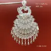 Accesorios de imán para refrigerador de la etnia Miao, piezas estilo chino de fénix y mariposa imitación plata, estilo étnico de plata Miao de nicho, pavo real, área escénica de Guizhou