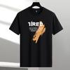 Modal 2024 Verão Novo Estilo Fino Manga Curta T-shirt Moda Masculina Marca Ins Solto Meia Manga Top para Meninos