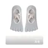 Calcetines de yoga finos de verano para mujer, calcetines antideslizantes profesionales de cinco dedos, calcetines de Pilates, calcetines de encaje con dedos separados para entrenamiento de ballet