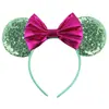 Acessórios de cabelo do Mickey transfronteiriços bordado lantejoulas laço faixa de cabeça de festa faixa de cabeça de parque de diversões férias acessórios de cabelo infantis pronta entrega