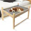 Nuevo saco de dormir de noche cama para mascotas cuna de madera para gato y perro