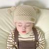 Engraçado super fofo pai-filho desenho animado infantil chapéu de lã masculino e feminino bebê chapéu outono e inverno feito à mão malha pulôver chapéu moda
