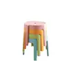 Taburete Pequeño de Plástico Hogareño Engrosado Antideslizante Redondo Apilable Taburete Molino de Viento Mesa de Café Sala de Estar Baño Taburete Bajo