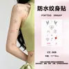 Pegatinas de tatuajes coloridas, dulces y geniales: mariposa, espina, corazón, angelito, moño pegatinas, impermeables y duraderas, estilo girly ins