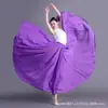 Falda de Gasa Larga con Gran Vuelo para Danza Clásica de Chifón para Adultos Falda de Media Longitud de 720 Grados Ropa de Baile de Práctica y Performance Elegante