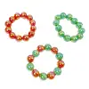 Colar com Pingente de Contas Coloridas a Laser Yongge Jewelry Estilo Europeu e Americano Colorido Bloqueio de Cores Joias de Contas de Vidro