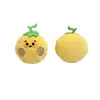 Lindo Colgante Broche de Muñeco Naranja de Peluche Dibujos Animados Divertidos Accesorios para Bolsas y Ropa Materiales Decorativos Creativos para Manualidades