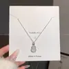 Nuevo Modelo 2026 Collar de Calabaza Hielo Transparente para Mujer, Estilo de Nicho de Lujo Ligero, Cadena para Clavícula de Alta Gama, Accesorio Versátil de Moda