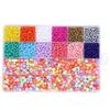 Miçangas Sementes 4mm + Miçangas de Letras Inglesas Acrílicas Pulseira Colar DIY Conjunto de Fio de Contas Kit DIY Tecelagem