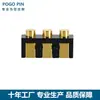 Conector POGOPIN dedal de resorte dedal de antena chapado en oro pasador de inserción de pasador de dedal lado del orificio del pasador pasta de soldar tipo cable de soldadura de carga pasador plano
