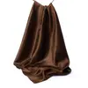 Pañuelo Cuadrado de Satén 90cm Color Sólido Bufanda para Cuello de Mujer Transfronteriza Turbante Moda Satén Brillante Bufanda de Seda Fabricante Venta al por Mayor