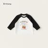 Youbao Children's Wear Camiseta infantil de manga comprida Primavera e Outono Nova camisa base Top de desenho animado para meninos Roupas para meninas Roupas de primavera