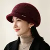 Gorros de Invierno para Mujeres de Mediana Edad y Mayores Abuela Señora Mayor Gorro de Punto Protección contra el Frío Calidez Más Forro Polar Mamá Protección para los Oídos Gorro de Lana