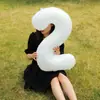 Balões de Número de Aniversário de 32 polegadas Balão Branco de Filme de Alumínio Adereços para Fotos de Piquenique Decoração de Arranjo de Balões de Festa Atacado