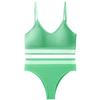 Explosivo comercio exterior transfronterizo color talla grande copa triangular espalda hermosa sexy conjunto de lencería tanga sujetador base lencería