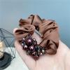 C030-3 Banda para el Cabello de Encanto Maduro Transfronteriza Color Puro Cristal Banda Elástica de Intestino Grueso Sedas y Satines Elegante Popular Accesorios para el Cabello de Fiesta