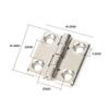 Aleación de Hierro Zinc Acero Inoxidable 304 Bisagra de Alta Resistencia Bisagra Industrial Engrosada Bisagra Industrial de Alta Resistencia CL226-3 40