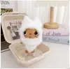 Colgante de peluche Xiaoyuyu con ropa, lindo personaje de dibujos animados con atuendo, muñeca de 10 cm con bufanda, falda y sudadera con capucha