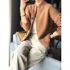 Jaqueta Suéter Curta Gola Alta Estilo Retro Chinês 2026 Outono e Inverno Nova Peça de Roupa Externa de Caimento Solto Cardigan de Tricô Top