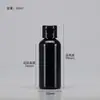 Botellas de Plástico Transparentes con Tapa abatible en stock 30 50 100ml Flexibles para Loción Cosmética Botellas Dispensadoras con Tapa de Mariposa