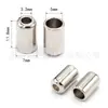 12x7 agujero 3.3-5mm tamaño metal forma de campana cilíndrica aleación de zinc extremo de cuerda hebilla botón de ajuste venta al por mayor