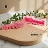 Vela Aromática Letra Amor Rosa Molde de Silicone Laço Forma para Bolo de Assar Pedra Difusora Molde de Gesso