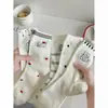 Calcetines largos finos de gato lindos para primavera, antiolor, calcetines blancos lindos apilables, calcetines de malla transpirables, a la moda, versátiles
