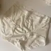 7226 Braguitas de Seda Helada Cómodas y Transpirables tipo Hada para Mujer, Lisas Sin Costuras de Algodón Puro con Refuerzo Extendido, Malla de Encaje Antibacteriana 10A