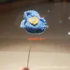 Produto Acabado Transfronteiriço: Buquê de Flores de Lã Tricotadas à Mão de Papoula, Flores Artificiais para Decoração de Casa, Presente de Feriado