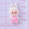 Overoles de Dibujos Animados Labubu Pasador de Cabello de Crema DIY Funda para Teléfono Móvil Llavero Accesorios Decorativos de Resina para Vehículos Eléctricos