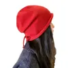 Gorro Holgado Versátil de Estrella con Cordón para Otoño e Invierno Tendencia Nuevo Gorro de Lana Tejido