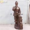 Busto Luban Busto Escultura em Pé Resina Fibra de Vidro Ornamento Imitação de Cobre Escultura Antiga de Celebridade Escultura Mestre