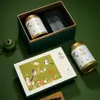 Caja de Regalo de Té Longjing de Nueve Compartimentos Caja Vacía de Alta Gama Personalizada Bolsa de Papel Kraft para Té Verde Caja de Empaque
