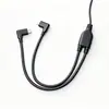 Cable Personalizado Tipo cm Conector Recto-Tipo cm Conector en Codo+Tipo cm Conector en Codo Negro