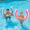Nuevo flotador inflable curvo, flotador semicircular, flotador de hoja de tortuga, flotador de fideo curvo en stock, flotador de natación