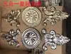 Acero Inoxidable 304 Accesorios Estilo Europeo Borde Dorado Flor de Nube Valla de Patio Puerta Placa de Sellado Inferior Pieza de Flor Decorativa Oro Titanio
