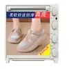 Transfronteiriço 2024 Verão novo ins malha respirável sapatos brancos femininos estilo coreano velcro vazado sapatos casuais para estudantes