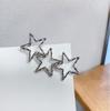 Explosiones Transfronterizas Estrella Metálica Pentagonal Pasador para el Cabello Femenino estilo Ins Pin Lateral Pasador Circular Accesorios para el Cabello Joyería Haofu Europea y Americana