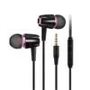 Auriculares semi-in-ear con subwoofer para teléfono móvil Apple Android Huawei, auriculares deportivos con cable para juegos con micrófono