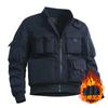 Chaqueta de piloto para hombre, estilo americano, uniforme de béisbol retro, chaqueta de trabajo multibolsillos, chaqueta funcional, chaqueta de tres pruebas
