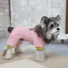 Ropa para cachorros de mascotas, nuevo abrigo de invierno de dibujos animados lindo de gato para otoño e invierno con hebilla para correa, abrigo de forro polar de cuatro patas 26 Oveja Bebé