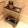 Carritos de comida, carritos de servicio, carritos para servir bebidas en restaurantes de hotel, carritos de mano de varios niveles para pasteles y té, fabricante de oro