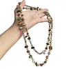 Collar Bohemio Colorido de Doble Capa Apilado Diseño de Nicho Temperamento Personalidad Estilo Étnico Moda Collar para Mujer