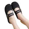Mules de verano para mujer con punta abierta para uso en exteriores, suela suave, transpirables, impermeables, moda de playa, casual, pantuflas resistentes al desgaste