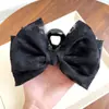 Presilha de Cabelo Grande Estilo Coreano com Laço de Renda para Parte de Trás da Cabeça, Presilha Tubarão para Cabelo, Grampo de Cabelo Sem Costura Versátil para Mulheres