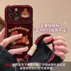 Funda para Teléfono de Cachorro Estilo Inglés con Correa Adecuada para Apple 16Pm, iPhone 17 Silicona, 15 Dibujos Animados Lindos, 18 Funda