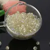 Cuentas de Rueda de Vidrio Facetado de 6 mm, Cuentas Sueltas de Cristal Brillante, Accesorios de Joyería Hechos a Mano para DIY, Cuentas de Vidrio Iridiscente Aurora