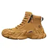 Botas de Trabajo Martin Gruesas Antideslizantes Resistentes al Desgaste de Caña Alta para Hombre para Exteriores Otoño/Invierno Nuevo Estilo Moda Deportivas de Tobillo para Hombre
