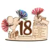 Regalo de Cumpleaños Transfronterizo, Regalo en Efectivo para Hombres y Mujeres, Empaque de Madera, Regalo de Cumpleaños DIY, Regalo Conmemorativo Creativo de Aniversario, Decoración de Mesa